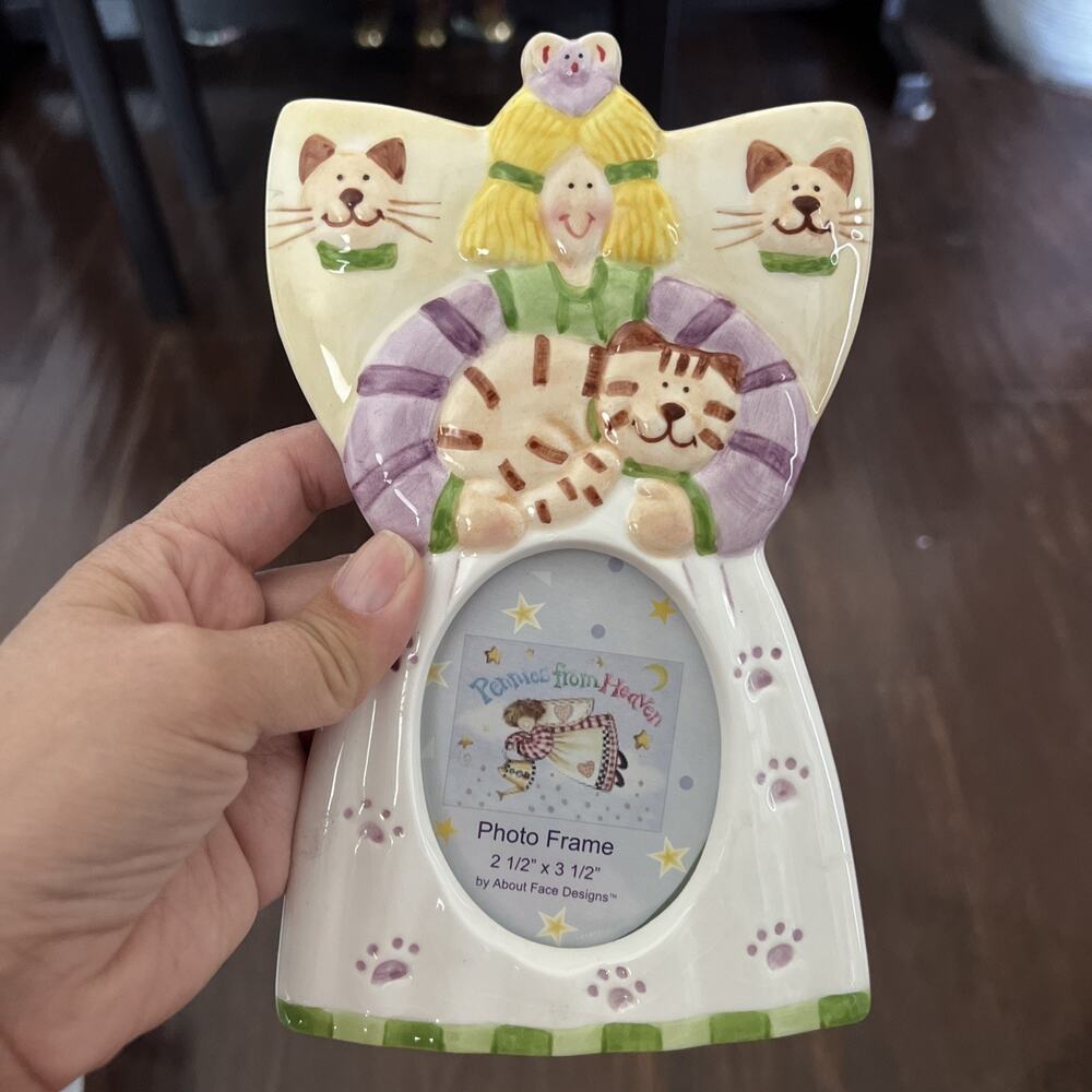 Paws from Heaven photo frame ornament About Face Designs Debra Jordan 2.5”x3.5”